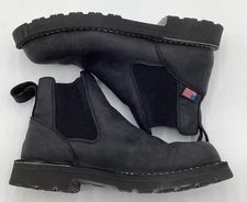 Danner Bull Run Men's 6" Leather Plain Toe Chelsea Boots Black Size 9.5 M