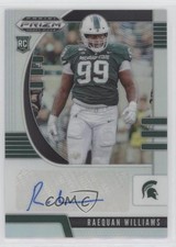 2020 Panini Prizm Draft Picks Rookies Silver Raequan Williams #252 Auto n1u