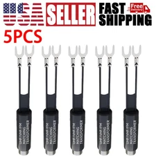 75 to 300 Ohm TV Antenna Transformer - UHF/VHF/FM Coaxial Adapter