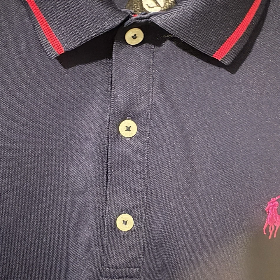 Polo Ralph Lauren Golf XL Azul Oscuro con Rojo Manga Corta Zurich Clásico Bordado Foto 3 de 4