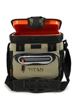 Moss Green Titan Deep Freeze Zipperless Cooler: 9 Can Insulated Travel Companion