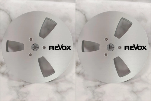 One Pair 7'' silvery  Revox Tape Reel For PR-99 A77 B77 G36 Etc Tape Recorder