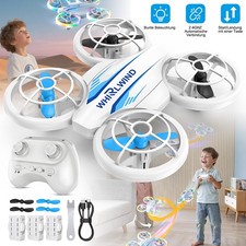 Drohne für Kinder Drone Quadcopter LED Lichter mit 3 Akkus RC Hubschrauber Mini