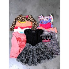 Girls 2T Clothing Lot 10pc Long Sleeve Shirts Dress Leopard Circo Cherokee 24M