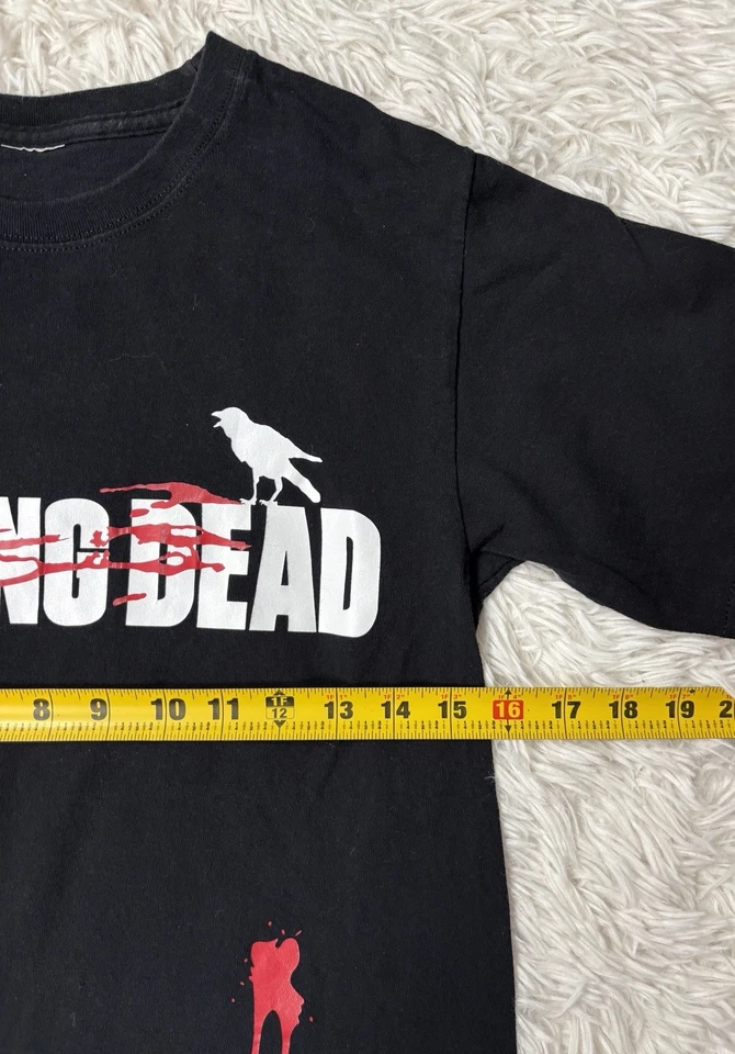 Camiseta de mano zombi AMC The Walking Dead vintage para hombre talla pequeña Foto 2 de 4