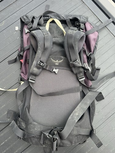 Mochila de Senderismo Osprey Ariel 60L Púrpura Muy Usada - Imagen 2 de 7
