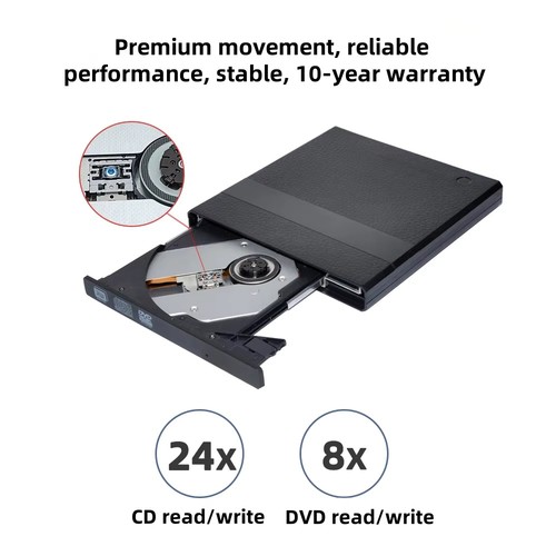 graveur lecteur dvd externe lecteur usb lecteur cd graveur slim 3.0 pc portable rw lecteur rom - Photo 3/13