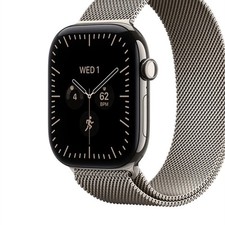 Apple Watch Series 12 46mm Silver w/ Milanese Loop, Fast Charging