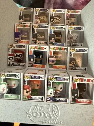 DC Batman Funko Bitty Pop COMPLETE SET of 16