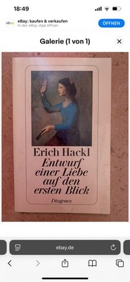 Entwurf einer Liebe auf den ersten Blick von Erich Hackl | Buch | 809