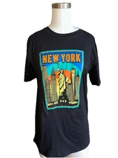 New York Vintage Postcard Graphic Tshirt Youth XL 