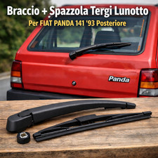 🚨 Braccio + Spazzola Tergilunotto Posteriore Fiat Panda 141 (dal 1993) – SUBITO
