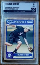 Trevor Story 2011 Playoff Contenders Prospect Ticket Golden Grading (GG) 9 Mint