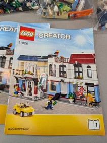 Retired and Complete Set: 3 in 1 LEGO CREATOR: Bike Shop & Cafe (31026)