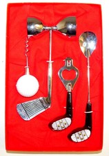 GOLFSCHLÄGER VINTAGE BAR SET MIT BOX