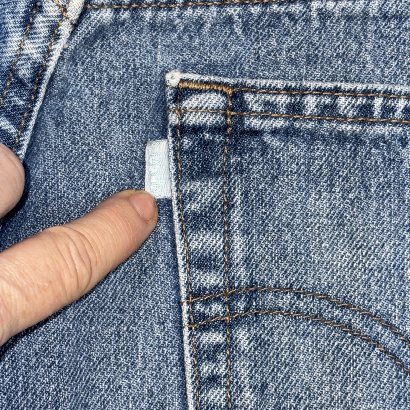 Vtg Levis Silvertab Silver Tab Denim Skate Grunge Jeans 33x32 Fits 31 X 29.5 - View 17