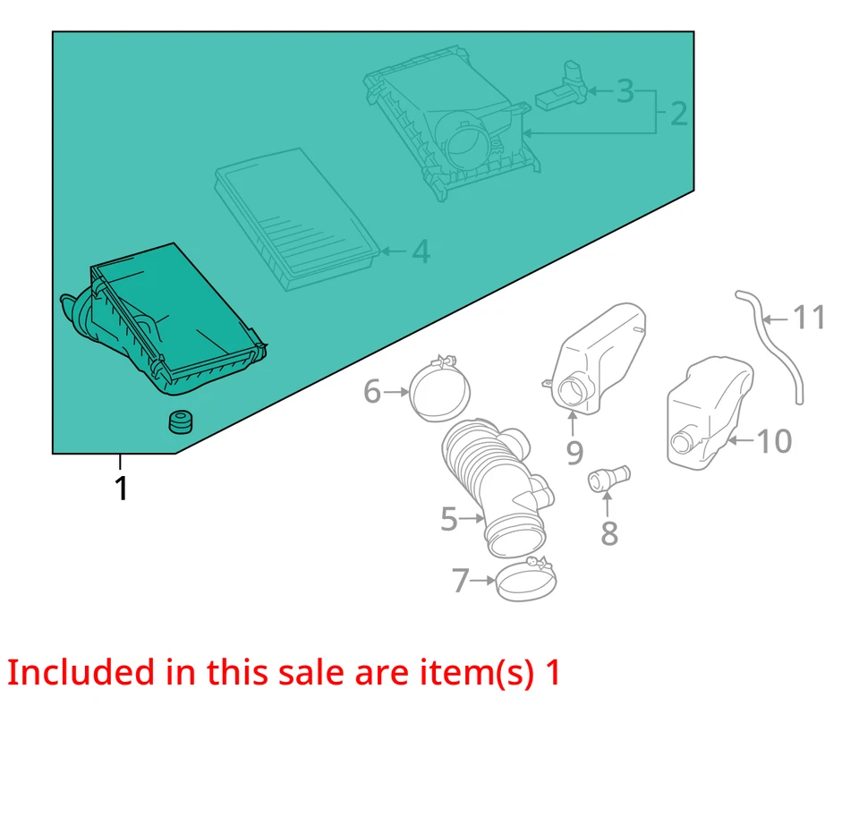 Воздухоочиститель подходит для 10-23 LEXUS GX460 2045943 - Изображение 2 из 3