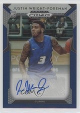 2019-20 Panini Prizm Draft Picks Blue Justin Wright-Foreman #53 Auto 0a3