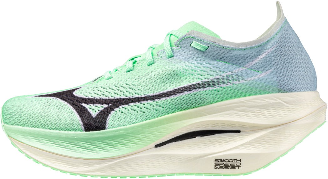 Mizuno Wave Rebellion Pro 3 Zapatos para Correr Verde Ligeros Carreras Correr Entrenadores