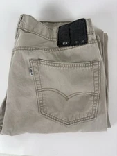 Levi’s 514 Tan Wash Bootcut Jeans Men’s Size 36X34