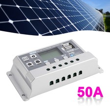 50A PWM Solarregler Mobile APP Intelligente Steuerung 12V 24V Solar Controller