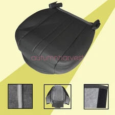 For Chevy GMC Savana Driver Bottom Leather Seat cover Dark Gray 2003 2004-2016