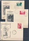 XE69630 Belgium 1954 Breendonk Bruges beguinage FDC's used