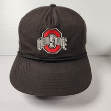 Vintage 90s Ohio State University Block O Rope Faded Snapback Hat