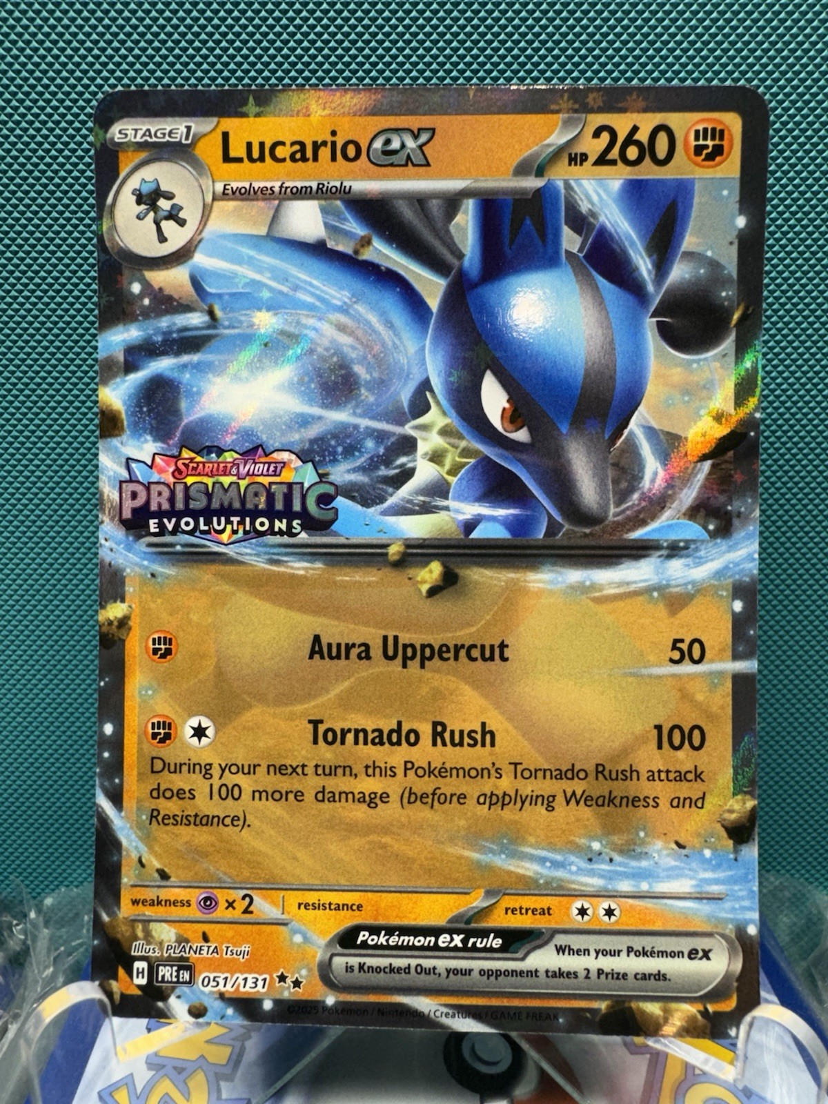 Pokemon Lucario Ex 051/131 - Prismatic Premium Collection Promo (Stamped)