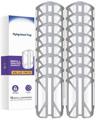 16 Pack Enhanced Sticky Refill Cartridges Kit, Compatible with ZEVO Plug-in 