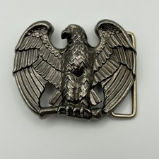 Vintage 1982 Avon Majestic Eagle Belt Buckle 2.5" W Pewter Silver Color