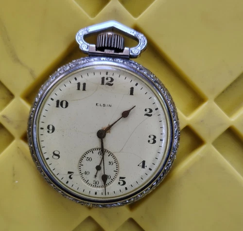 Vintage Elgin 2" Pocket Watch For Parts
