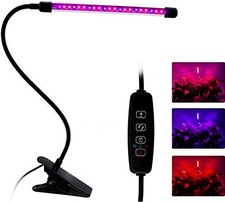 LED Grow Lights for Indoor Plants 20 LED Full Spectrum Clip-On Desk Lamp Bulb