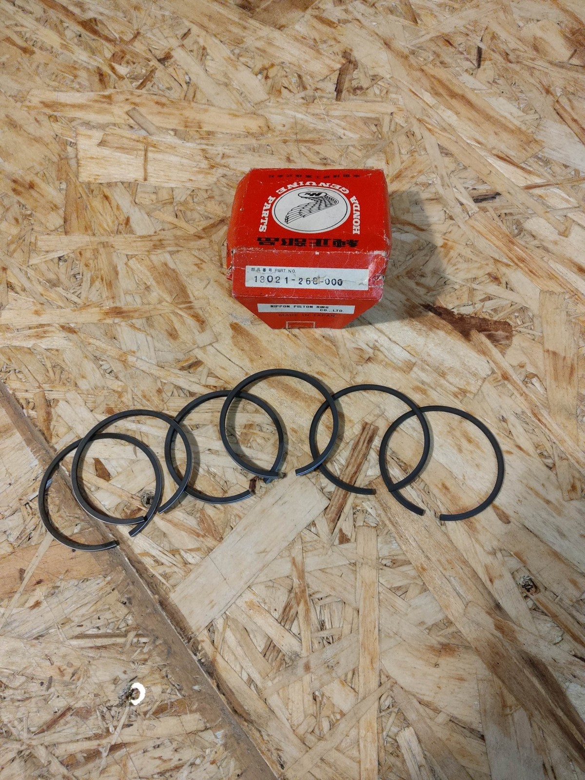 Segments HONDA CB72 pour restaurer la puissance de votre moto de collection en cote +0.25mm
