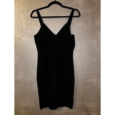 Guess Los Angelas Edgy Cocktail Event Party Baddie Punk Black Bodycon Dress