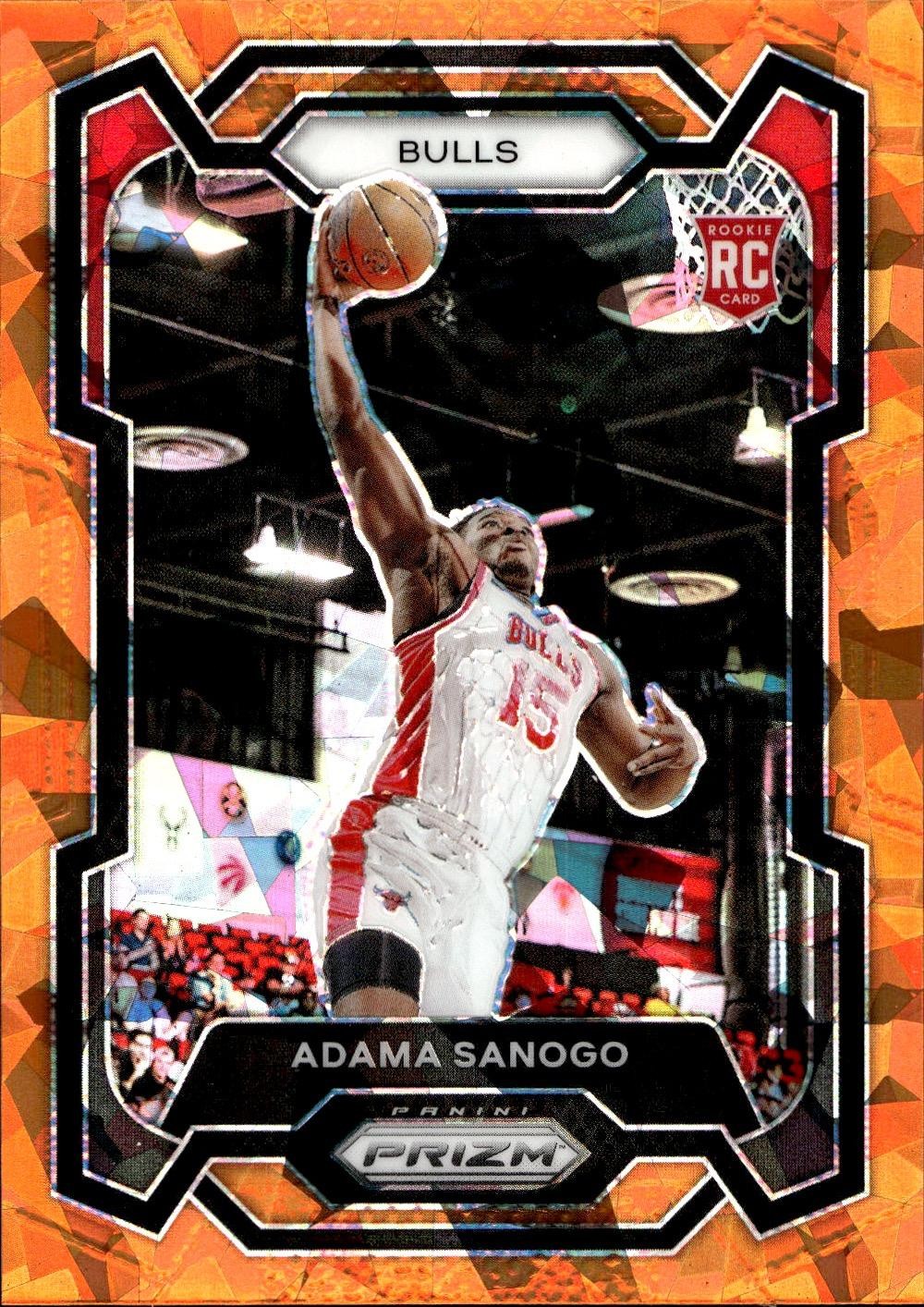 2023-24 Panini Prizm #286 Adama Sanogo Prizms Orange Ice