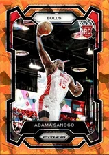 2023-24 Panini Prizm #286 Adama Sanogo Prizms Orange Ice
