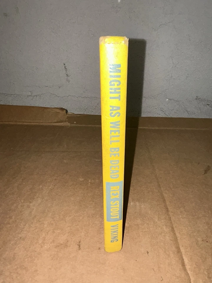 1956 I Might As Well Be Dead: A Nero Wolfe Novel by Rex Stout 1st Edition HC Foto 3 de 4