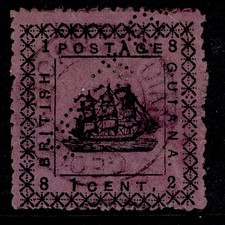 BRITISH GUIANA QV SG164, 1c magenta, FINE USED. Cat £30. CDS