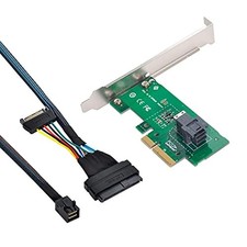 PCI-E 3.0 4.0 to SFF-8643 Card Adapter and U.2 U2 SFF-8639 NVME PCIe SSD Cabl...