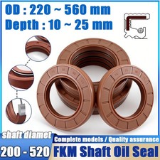 FKM Metric TC Rotary Oil Shaft Seal Fluorine Double Lip Seal for 200-250mm Shaft