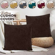 Extra Large Super Soft 2 Cushion Cover OR Filled Cushions Decorative 18" x 18"