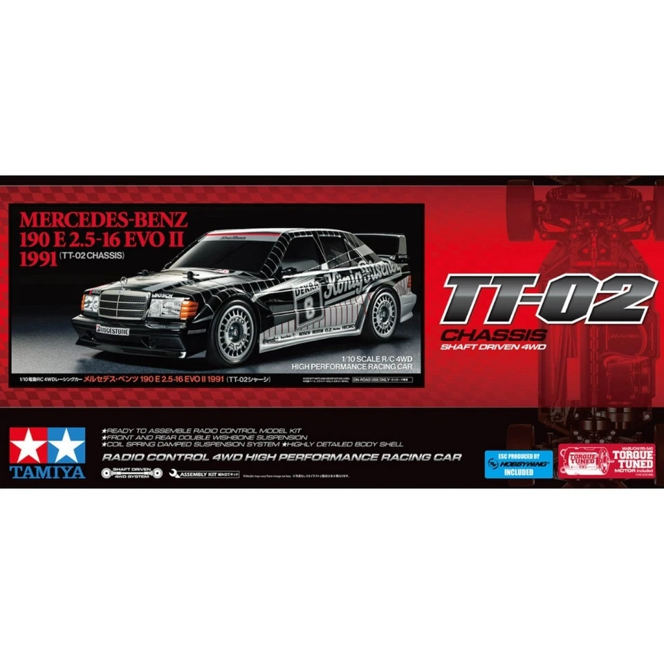 Tamiya 58752 Mercedes Benz 190E Evo.II 91 König-Pilsner TT-02 1:10 300058750 - Bild 1 von 1