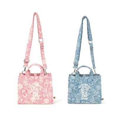 A BATHING APE BABY MILO STORE BABY MILO SMALL TOTE BAG ＃1, ＃2 Pink/Blue