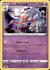 POKEMON HISUIAN ZOROARK 076/196 LOST ORIGIN HOLO RARE MP
