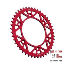 Sprockets A210.45RED Racelite Anodized Aluminum 7075 T6 Rear 45 Tooth Red