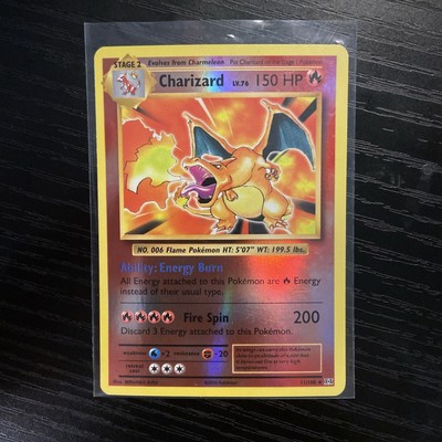 Pokemon TCG XY Evolutions Charizard 11/108 Reverse-Holo Card LP/MP