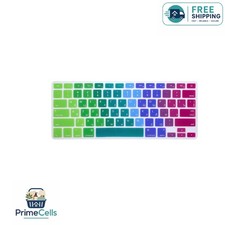 Rainbow Silicone Keyboard Cover for MacBook Pro 13/15/17 Air 13 - Russian/E...