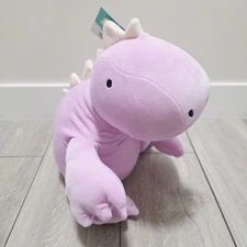 Purple Dinosaur Weighted Plush Throw Pillow - Pillowfort NWT