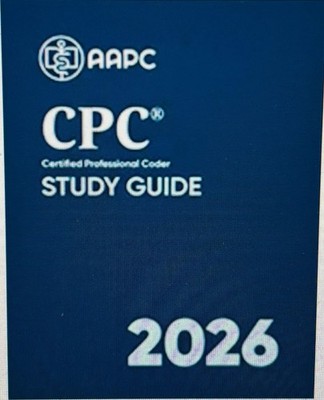 2026 Official CPC  Certification Study Guide by AAPC, Brand New - Free Shipping